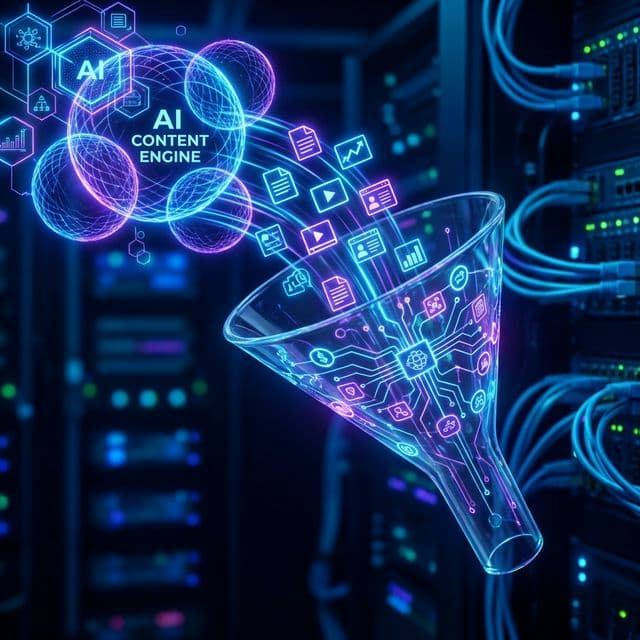 Sistema de contenidos con IA que alimenta ventas